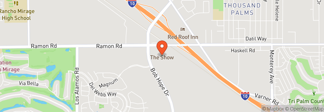 Map of Agua Caliente Resort Casino Spa Rancho Mirage