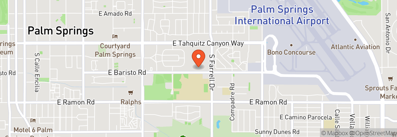 Map of Palm Springs Cultural Center
