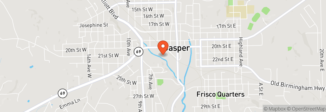 Map of Downtown Jaspar