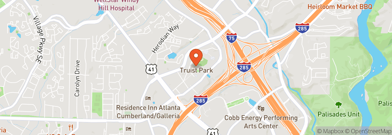 Map of Truist Park