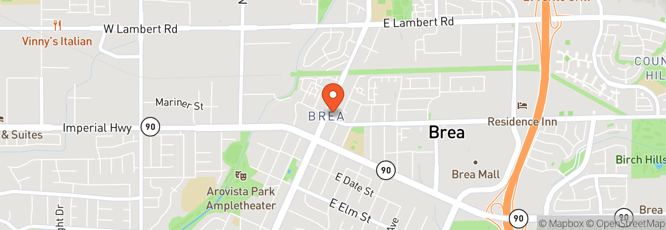 Map of Brea Improv