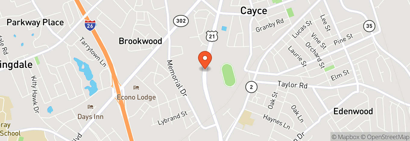 Map of Historic Cayce Speedway