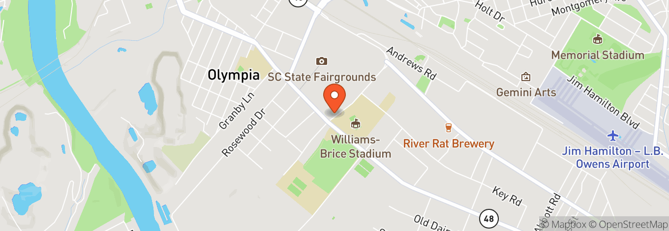 Map of Williams-Brice Stadium