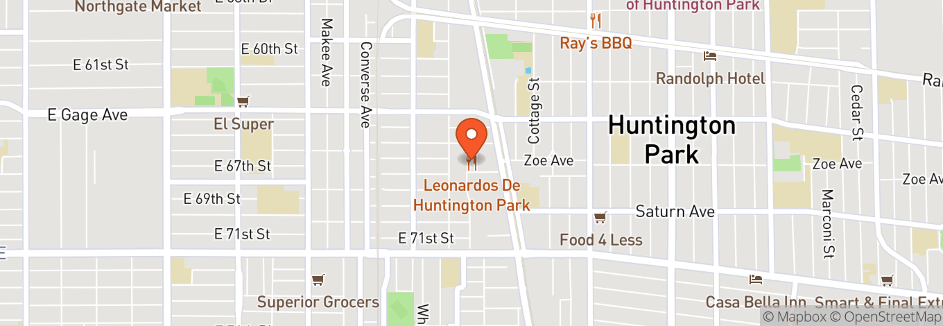 Map of Leonardos De Huntington Park
