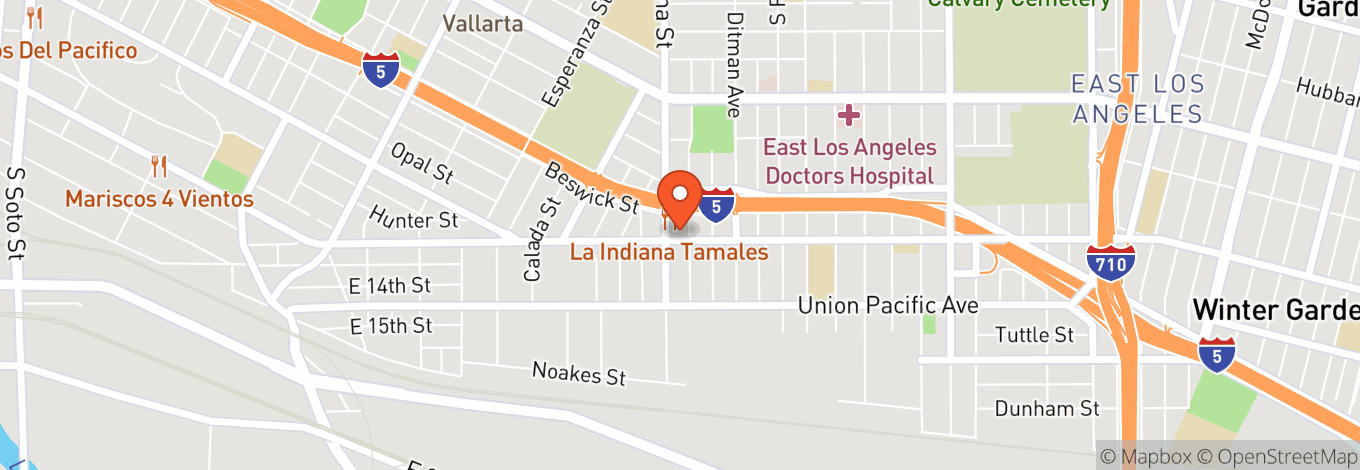 Map of 3921 E Olympic Blvd