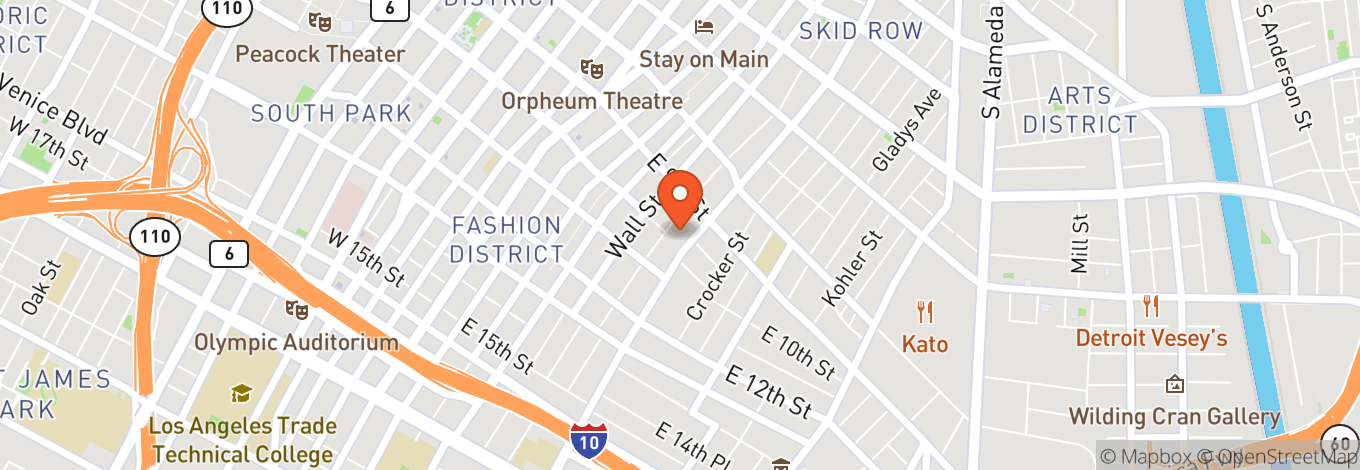 Map of The City Market Of Los Angeles