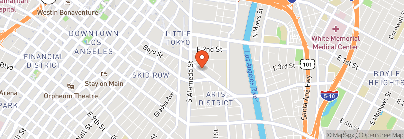 Map of Art Share L.A.