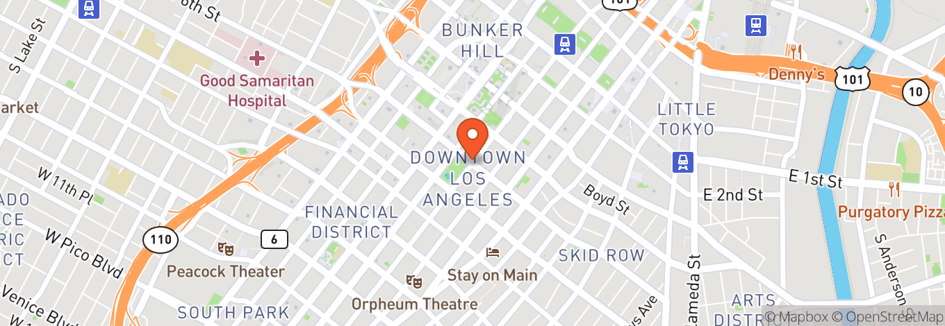 Map of Lyons Entertainment - Los Angeles