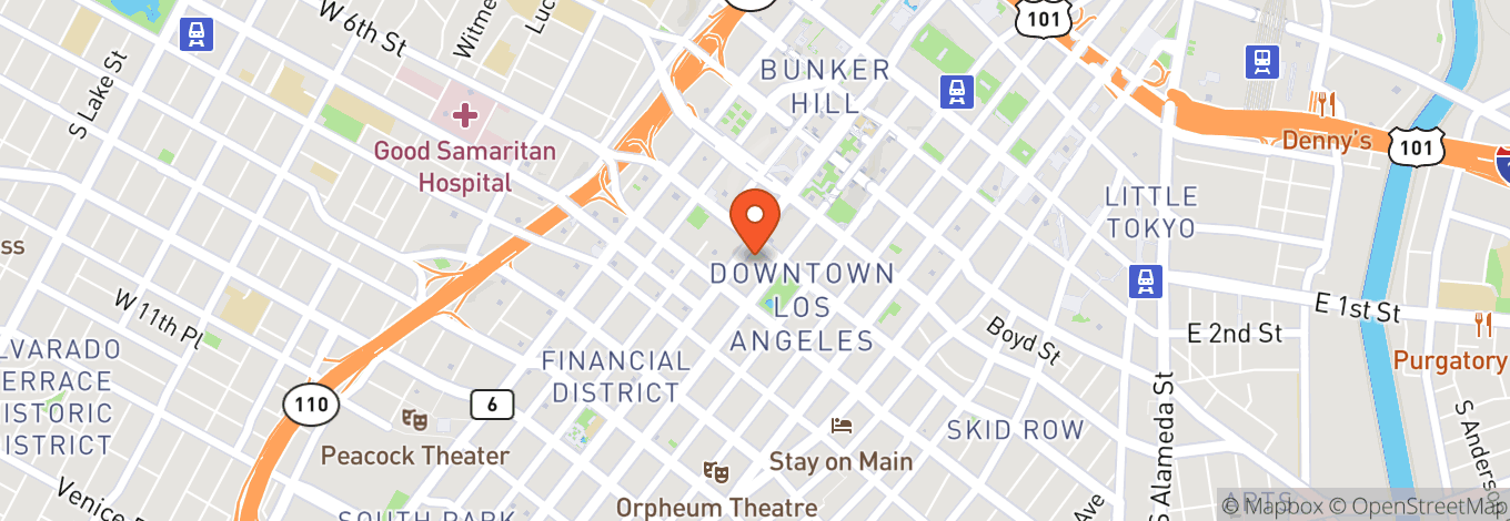 Map of The Biltmore Los Angeles