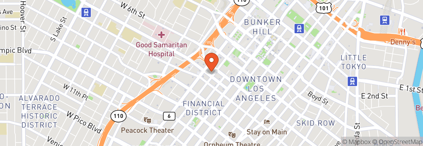 Map of Downtown Los Angeles