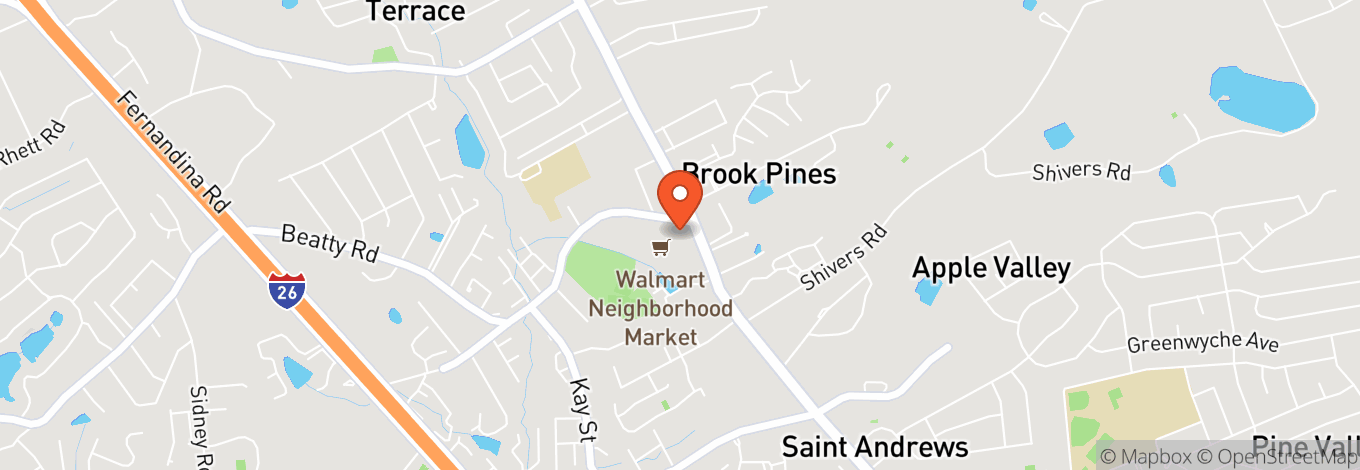 Map of 3601 Broad River Rd