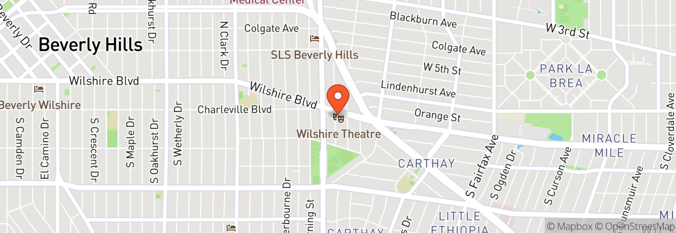 Map of Saban Theatre