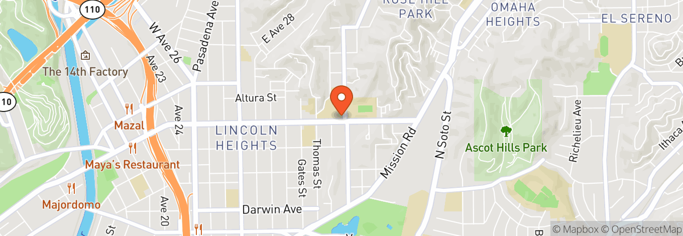 Map of Lincoln Heights
