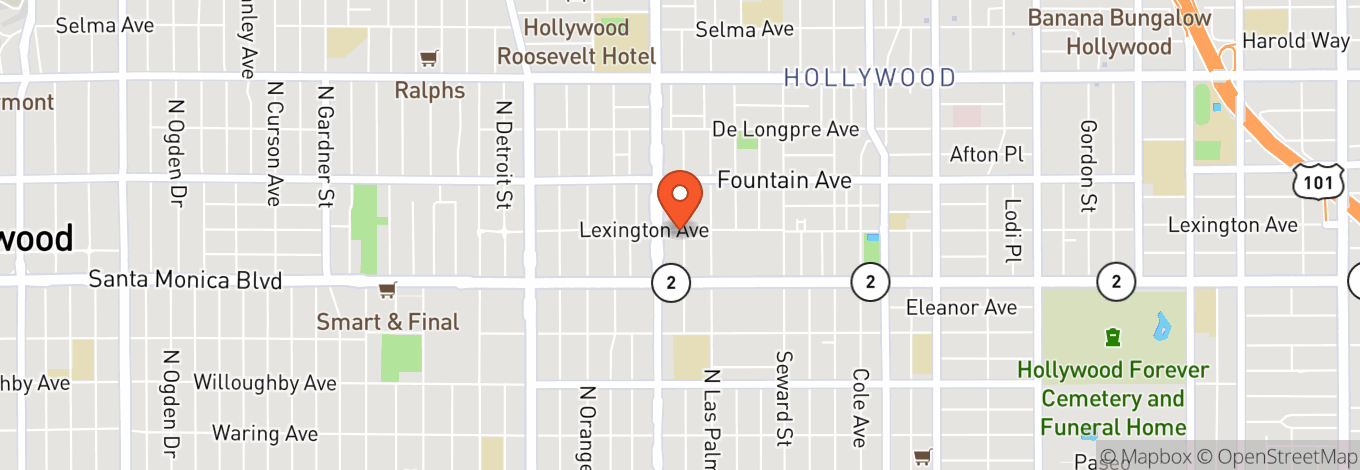 Map of McCadden Place Theatre