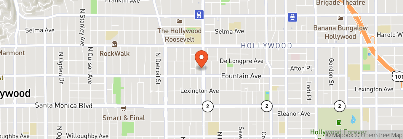 Map of Casita Hollywood