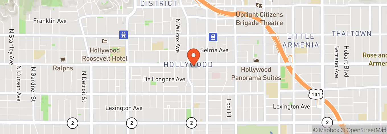 Map of Blue Note Los Angeles
