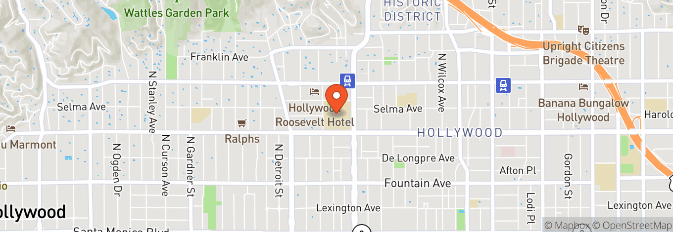 Map of Hollywood High School Main Auditorium