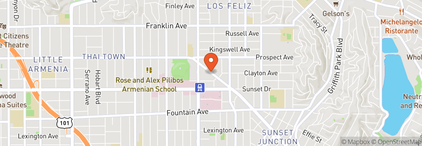 Map of Skylight Theatre Company