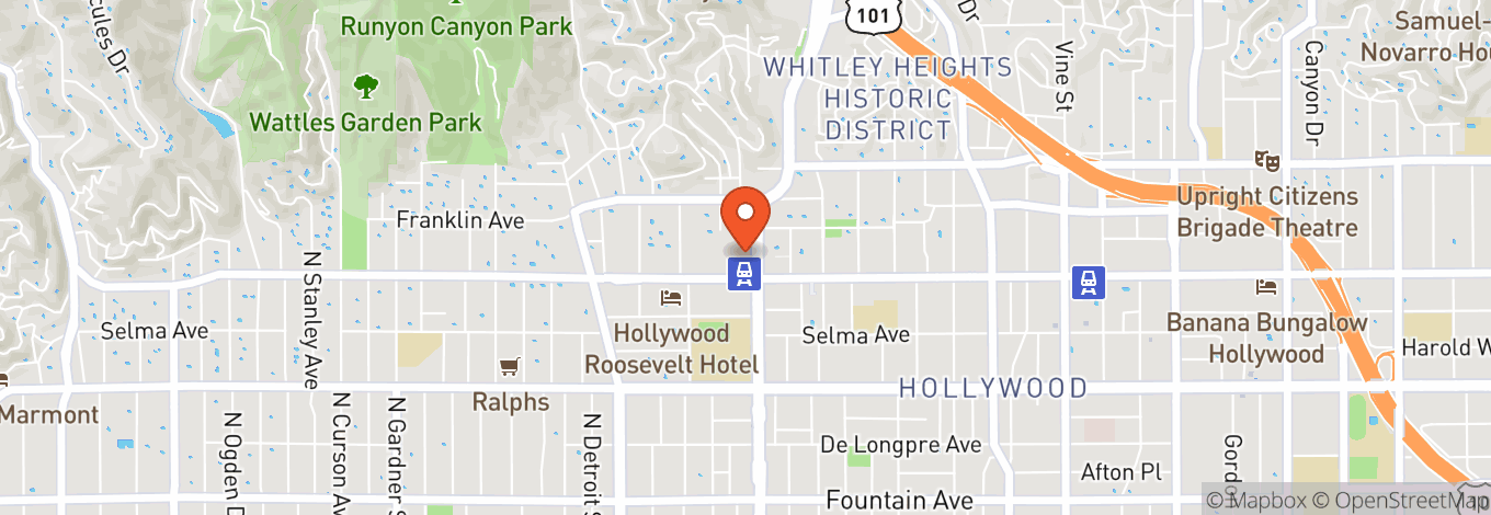 Map of Dave & Buster's Los Angeles - Hollywood