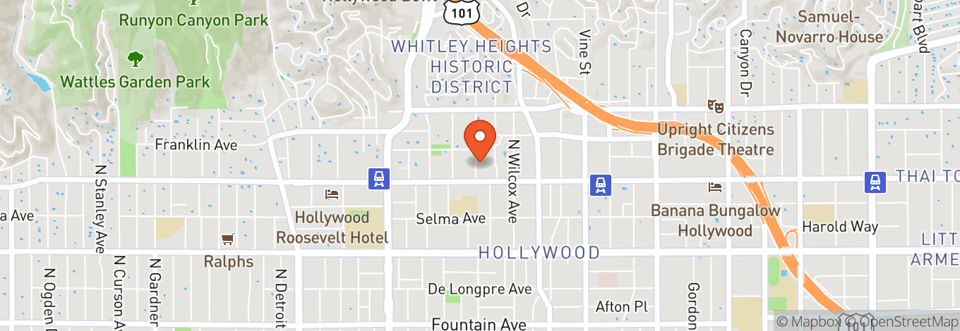 Map of 1716 Whitley Ave