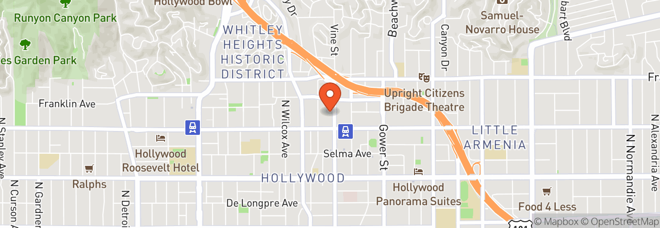 Map of Avalon Hollywood