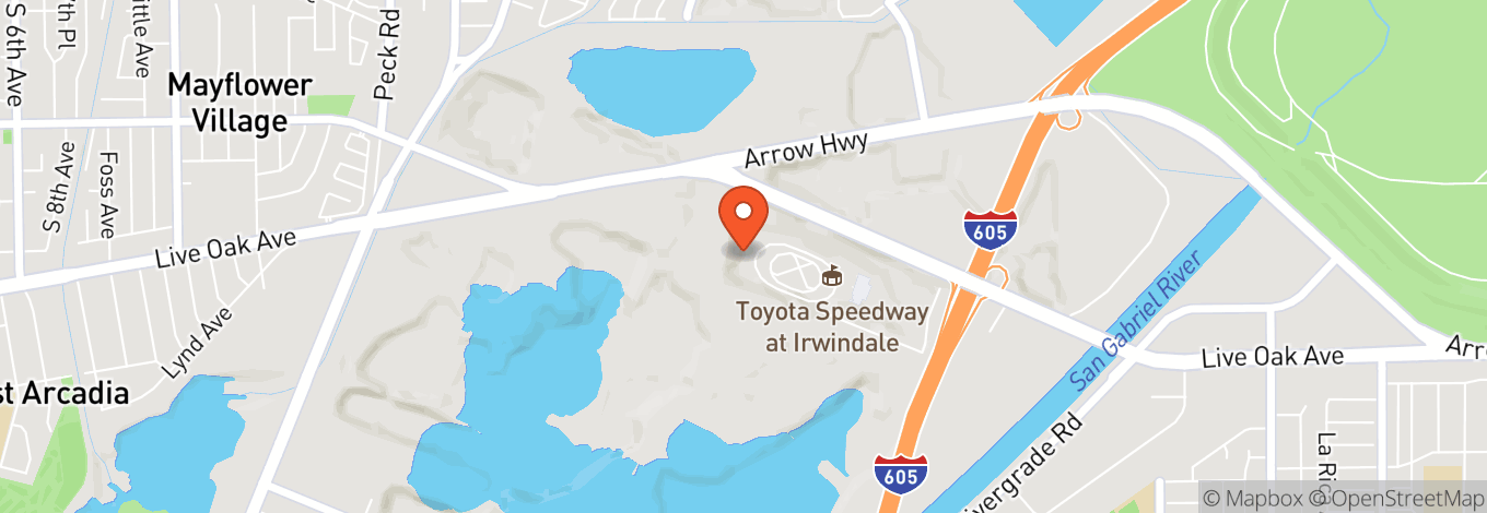 Map of Irwindale Speedway