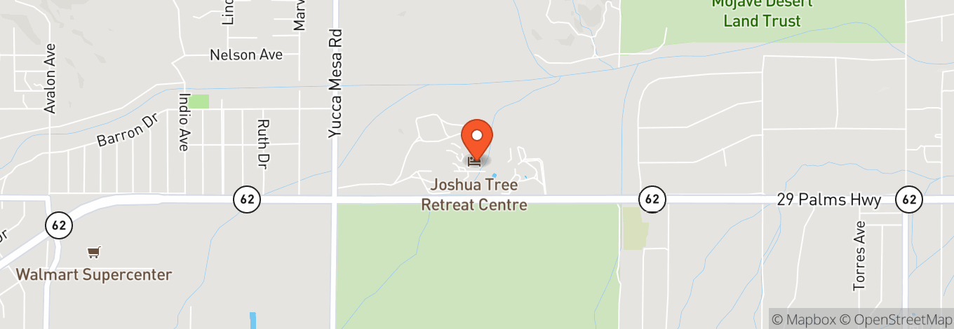 Map of Joshua Tree Retreat Center