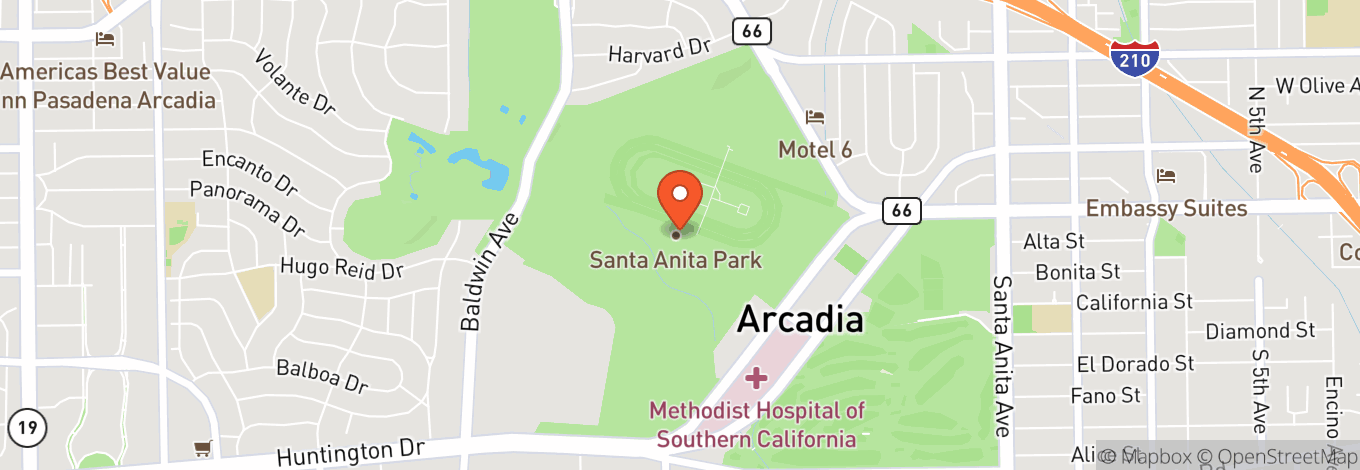 Map of Santa Anita Park