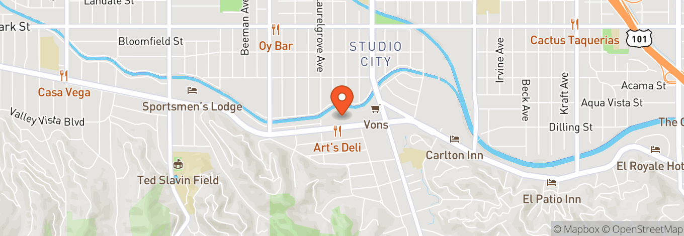 Map of Rain Studio City