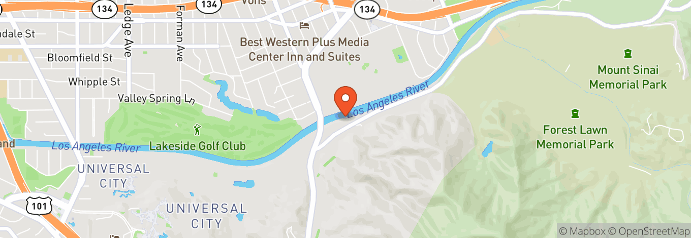 Map of Toluca Lake Tennis And Fitness Club