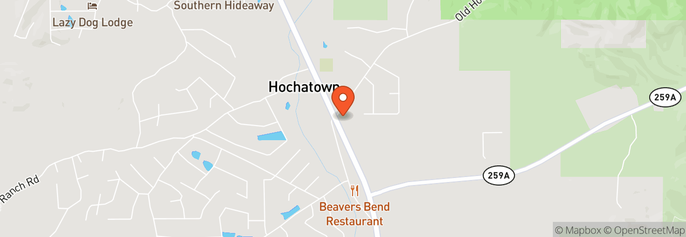 Map of Hochatown Saloon