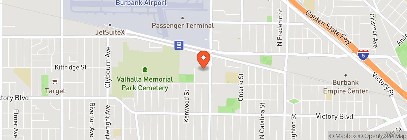 Map of Marriott Burbank Convention Center