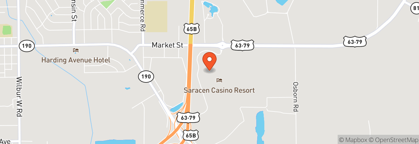 Map of Saracen Casino Resort