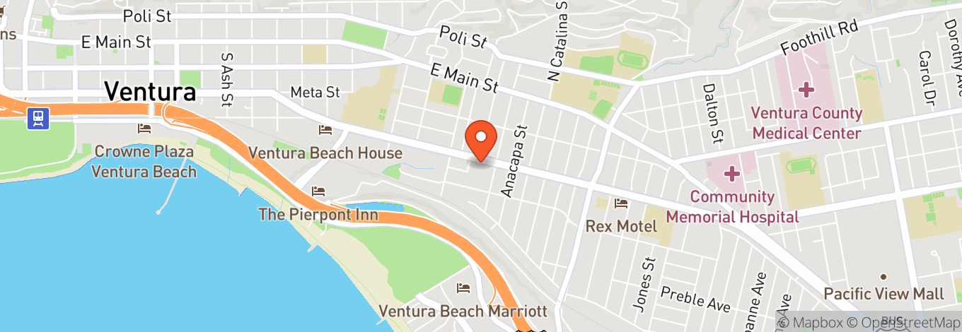Map of Ventura Music Hall