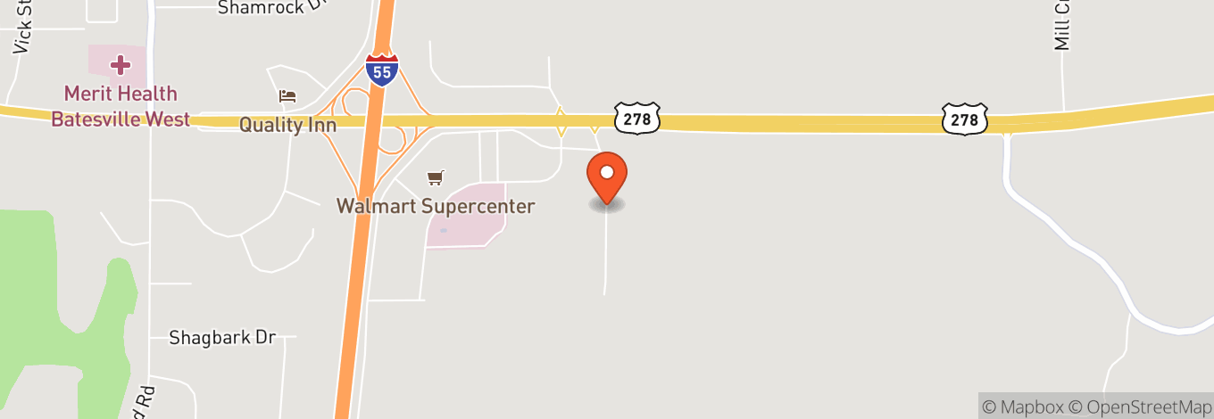 Map of Batesville Civic Center