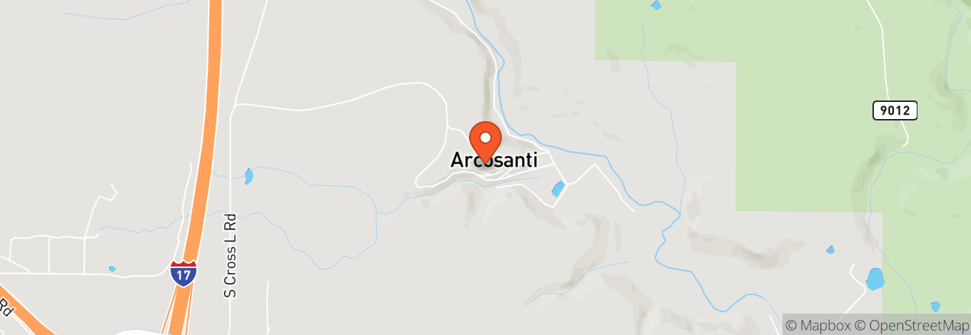 Map of Arcosanti