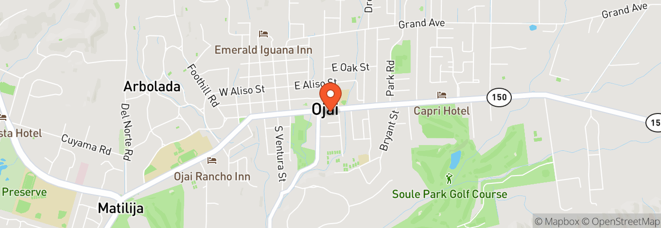 Map of Ojai Valley Woman's Club
