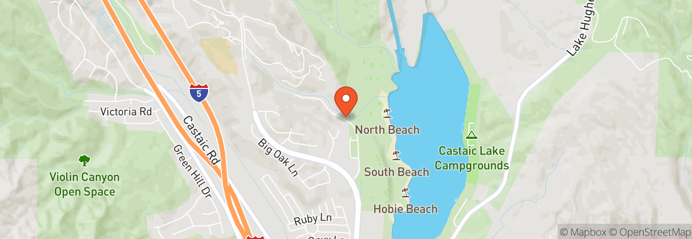 Map of Castaic Lake State Recreation Area