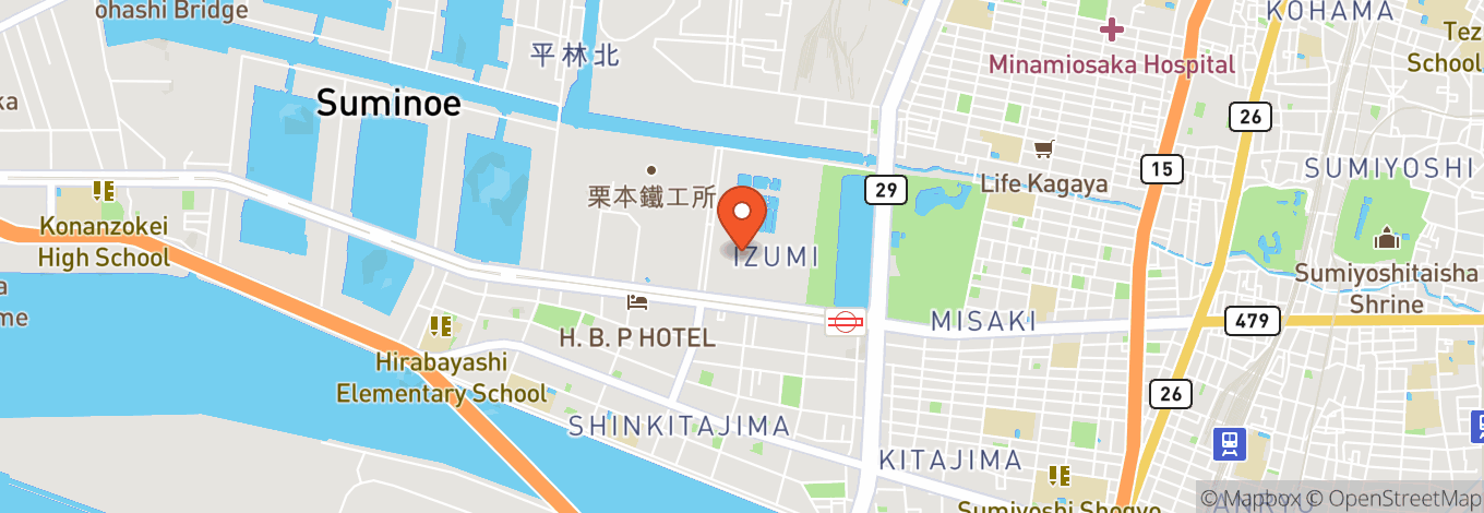 Map of Gorilla Hall Osaka