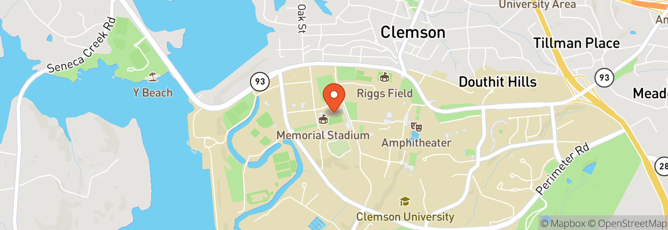 Map of Memorial Stadium (Death Valley)