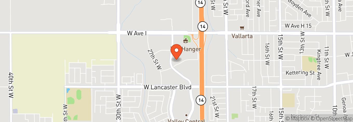 Map of AV Event Center