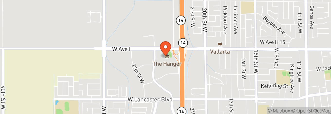 Map of Lancaster Municipal Stadium