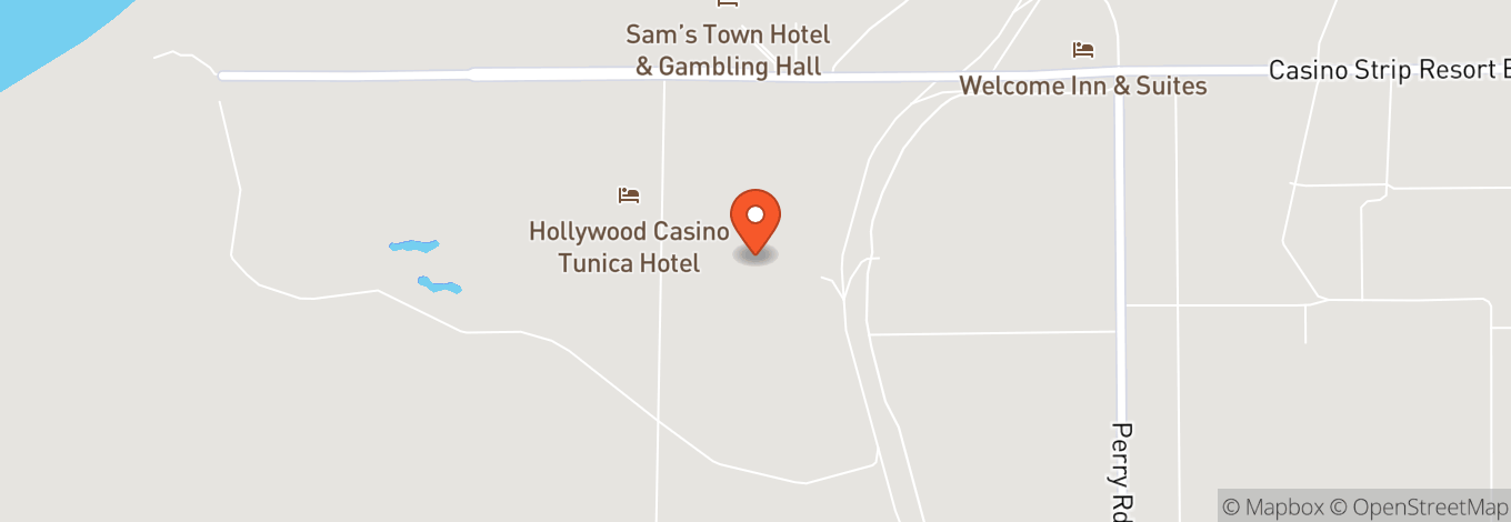 Map of Hollywood Casino Tunica