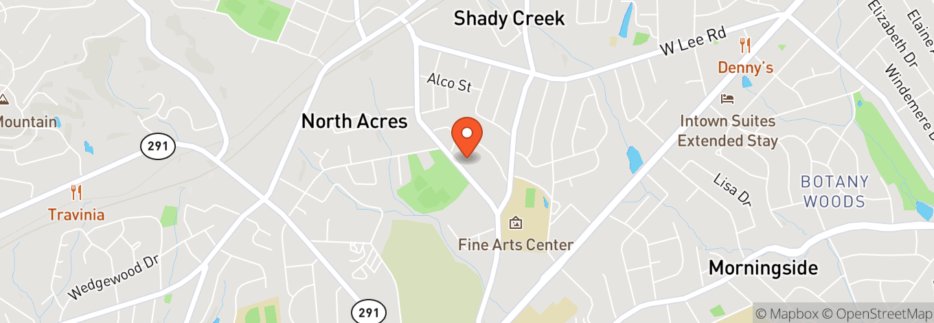 Map of Fine Arts Center