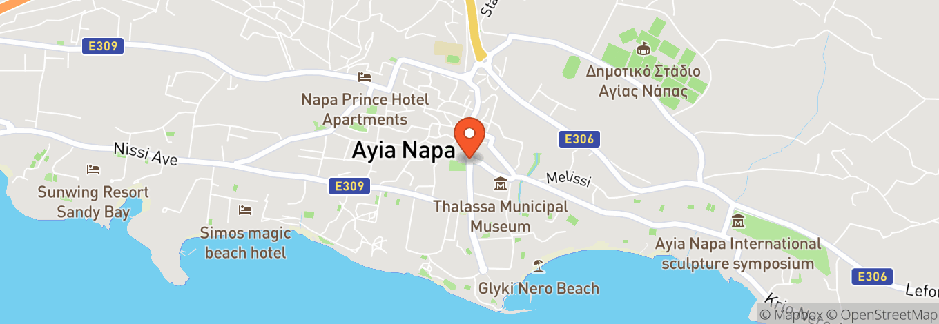 Map of Ayia Napa