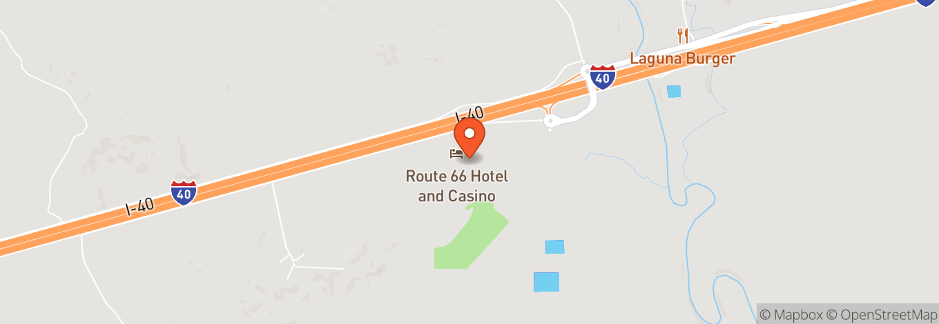 Map of Route 66 Casino