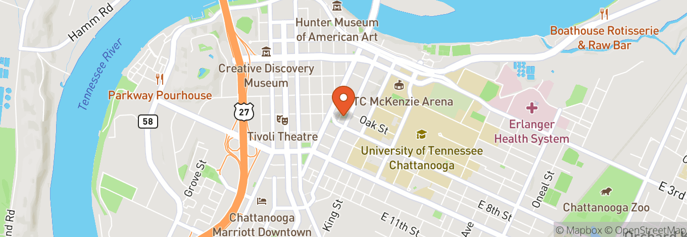 Map of Soldiers and Sailors Memorial Auditorium