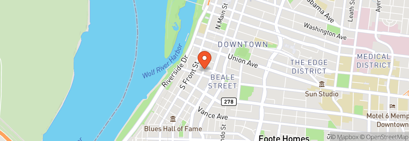 Map of Boomerang's Down Under Bar