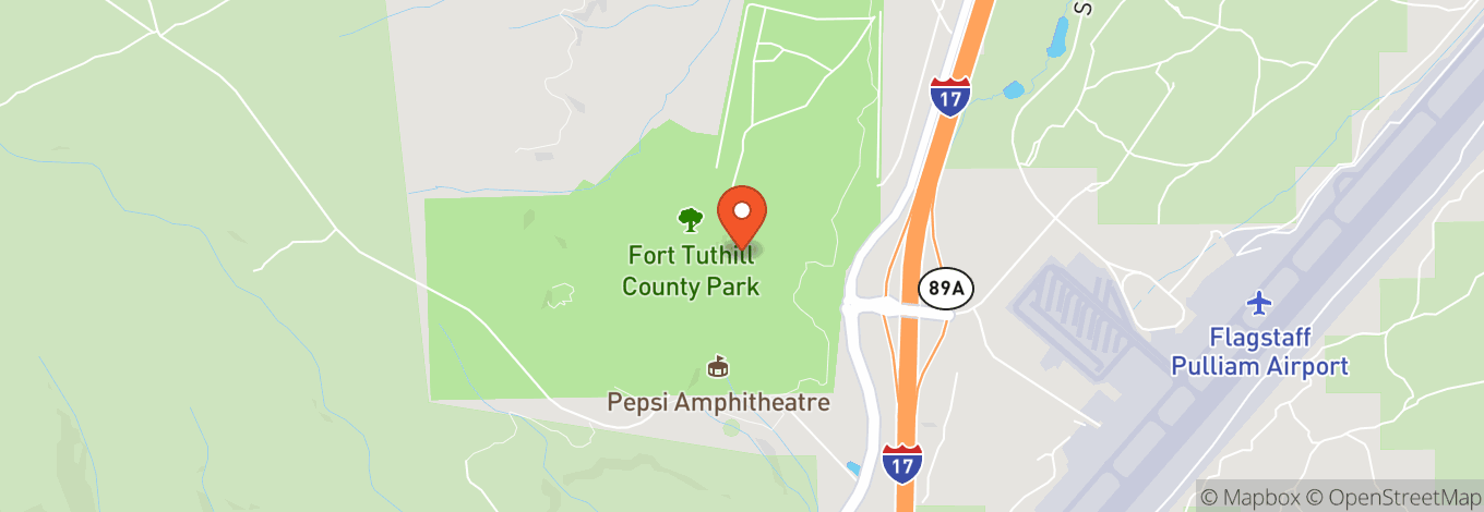Map of Fort Tuthill County Park