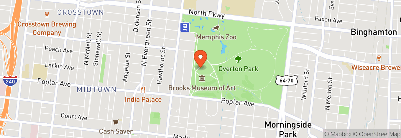 Map of The Overton Park Shell